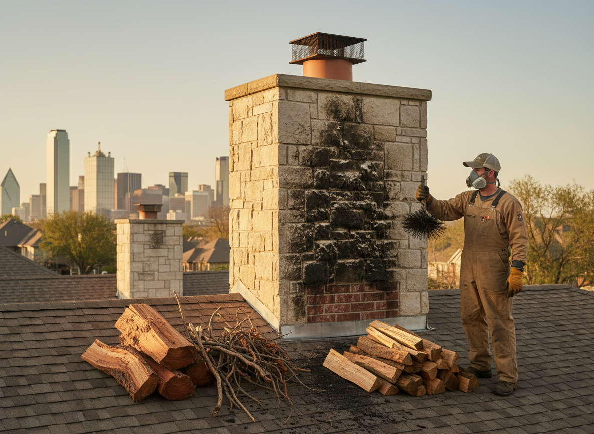 Why Cedar And Mesquite Logs Increase Chimney Cleaning Needs In Dallas