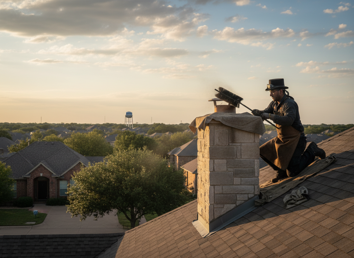 Chimney sweep in Addison